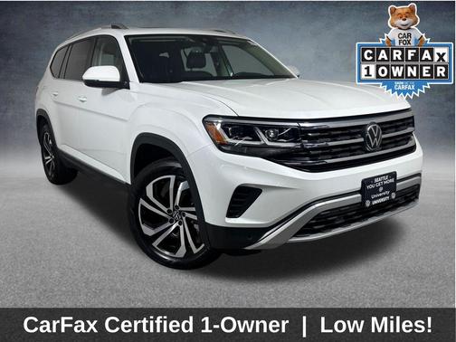Opal White Pearl 2023 Volkswagen Atlas 3.6L SEL