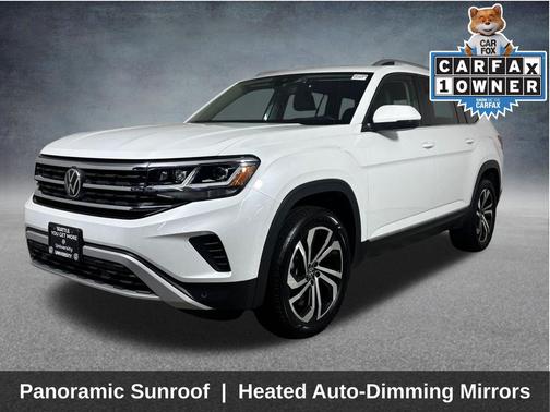 Opal White Pearl 2023 Volkswagen Atlas 3.6L SEL