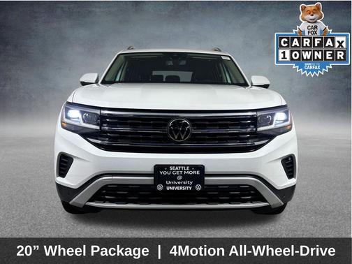 Opal White Pearl 2023 Volkswagen Atlas 3.6L SEL