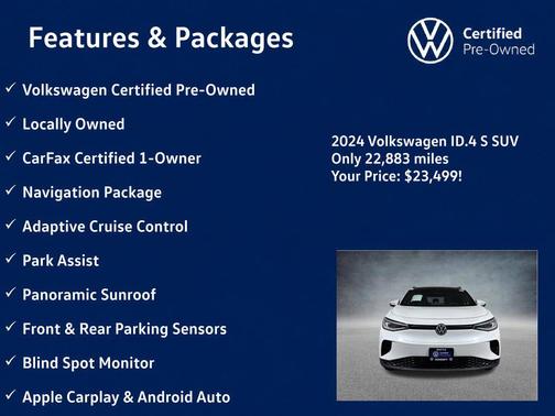 Opal White Pearl 2024 Volkswagen ID.4 S
