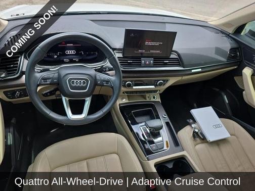 White 2023 Audi Q5 45 S line Premium Plus