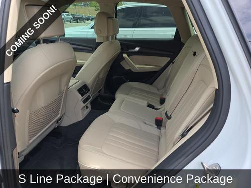 White 2023 Audi Q5 45 S line Premium Plus
