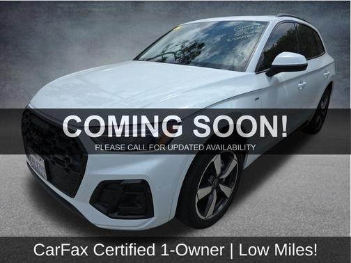 White 2023 Audi Q5 45 S line Premium Plus