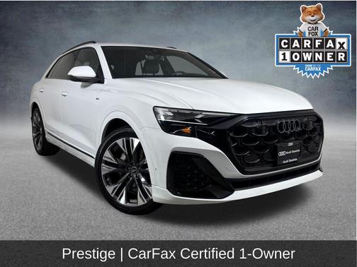 Glacier White Metallic 2025 Audi Q8 55 Prestige
