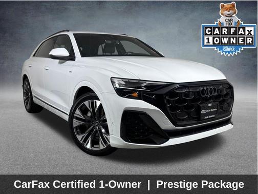 Glacier White Metallic 2025 Audi Q8 55 Prestige