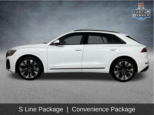 Glacier White Metallic 2025 Audi Q8 55 Prestige
