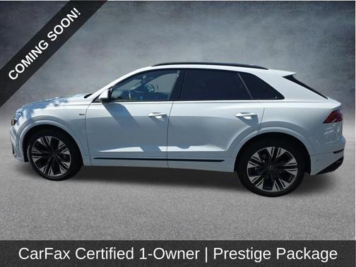 Glacier White Metallic 2025 Audi Q8 55 Prestige
