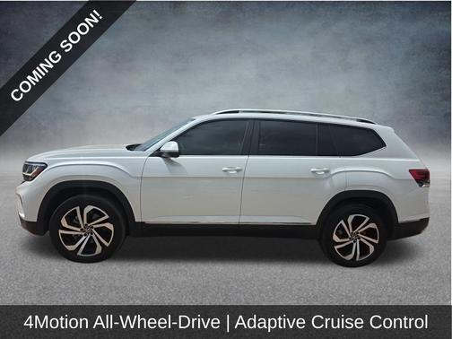 Opal White Pearl 2023 Volkswagen Atlas 3.6L SEL