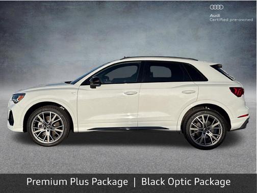 Glacier White Metallic 2025 Audi Q3 45 S line Premium Plus