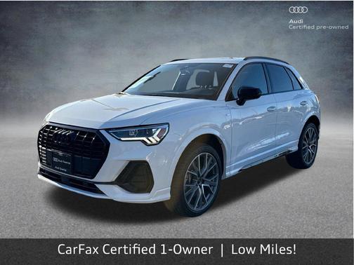 Glacier White Metallic 2025 Audi Q3 45 S line Premium Plus