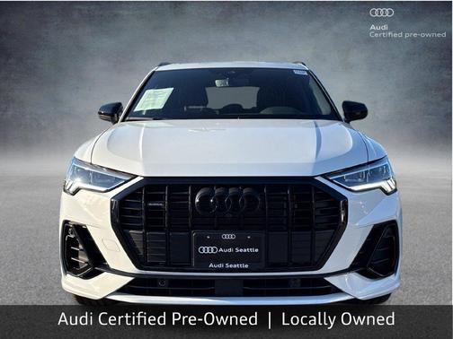 Glacier White Metallic 2025 Audi Q3 45 S line Premium Plus