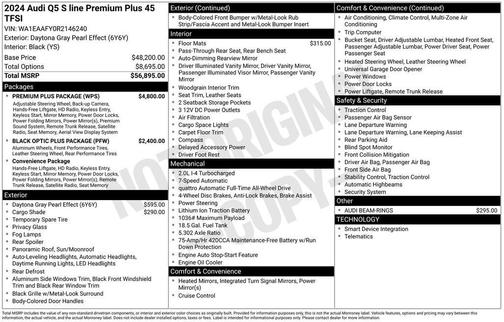 2024 Audi Q5 45 S line Premium Plus