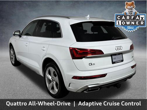 Glacier White Metallic 2025 Audi Q5 45 S line Premium Plus