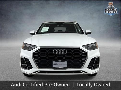 Glacier White Metallic 2025 Audi Q5 45 S line Premium Plus