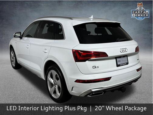Glacier White Metallic 2025 Audi Q5 45 S line Premium Plus