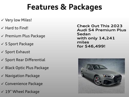 Chronos Gray Metallic 2023 Audi S4 3.0T Premium Plus