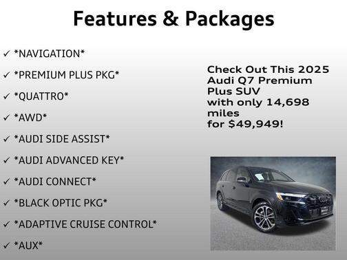 2025 Audi Q7 45 Premium Plus