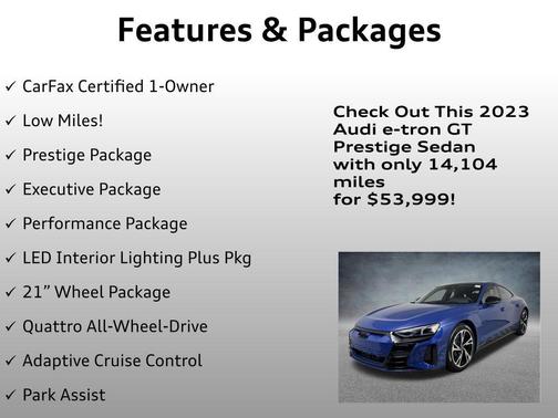 2023 Audi e-tron GT Prestige