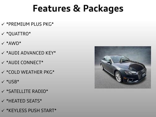 2019 Audi A4 2.0T Premium Plus