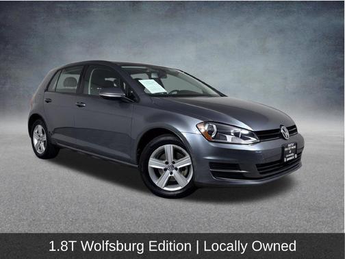 Platinum Gray Metallic 2017 Volkswagen Golf TSI Wolfsburg Edition 4-Door