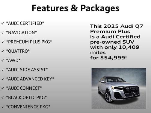 2025 Audi Q7 45 Premium Plus