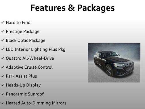 Mythos Black Metallic 2024 Audi Q8 e-tron Prestige