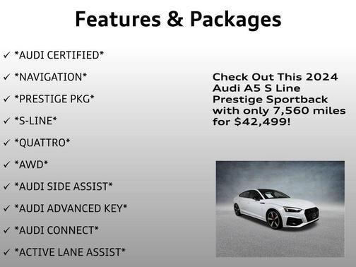 2024 Audi A5 Sportback 45 S Line Prestige