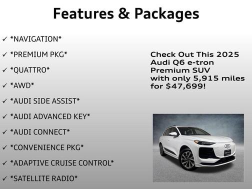 2025 Audi Q6 e-tron Premium