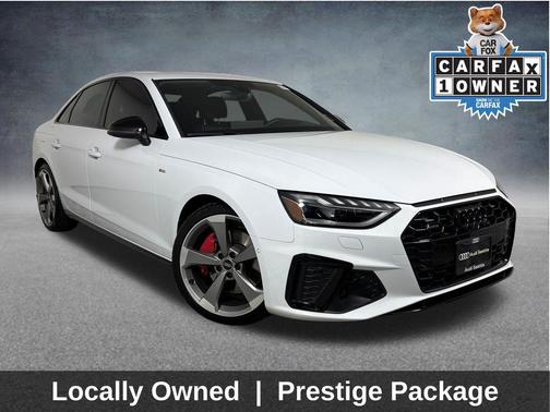 Glacier White Metallic 2023 Audi A4 45 S line Prestige