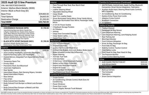 2025 Audi Q3 Premium