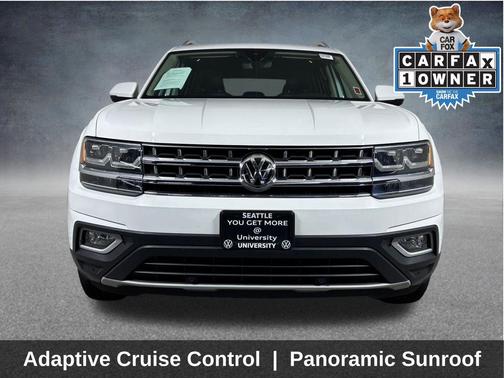 Pure White 2018 Volkswagen Atlas 3.6L SEL