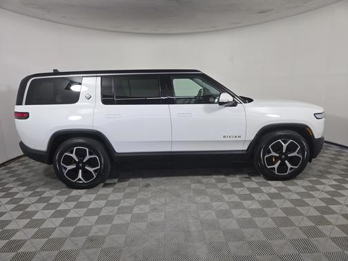 Glacier White 2024 Rivian R1S Adventure Quad Motor Large Pack