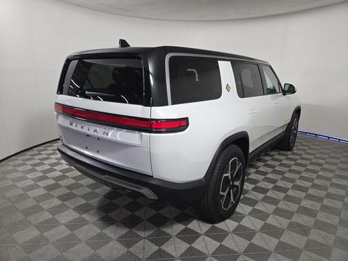 Glacier White 2024 Rivian R1S Adventure Quad Motor Large Pack