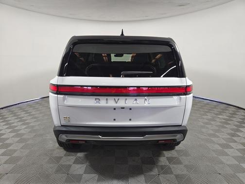 Glacier White 2024 Rivian R1S Adventure Quad Motor Large Pack