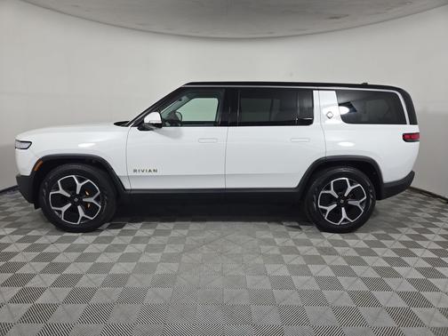 Glacier White 2024 Rivian R1S Adventure Quad Motor Large Pack