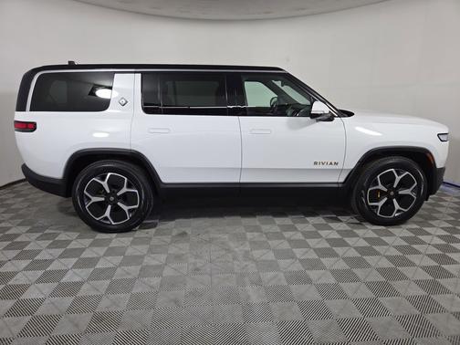 Glacier White 2024 Rivian R1S Adventure Quad Motor Large Pack