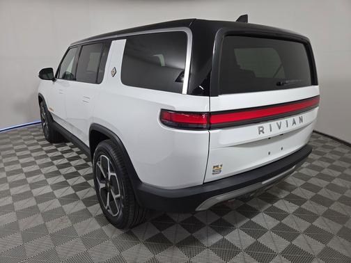 Glacier White 2024 Rivian R1S Adventure Quad Motor Large Pack