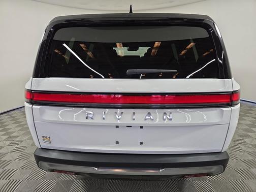 Glacier White 2024 Rivian R1S Adventure Quad Motor Large Pack