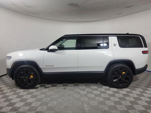 Glacier White 2024 Rivian R1S Adventure Quad Motor Large Pack