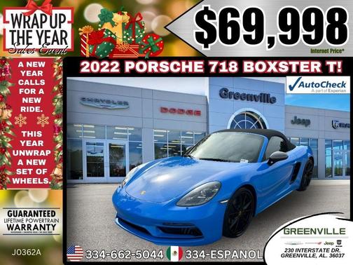 2022 Porsche 718 Boxster T