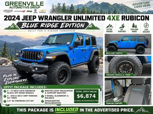 Hydro Blue Pearlcoat 2024 Jeep Wrangler 4xe Rubicon