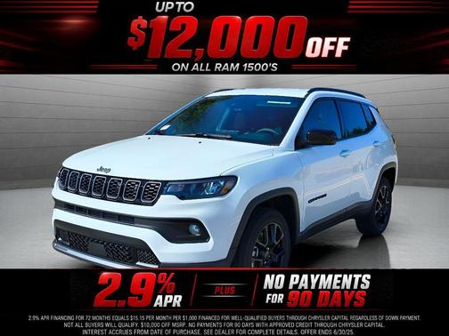 Bright White Clearcoat 2026 Jeep Compass Latitude