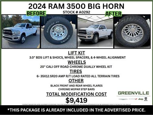 Bright White Clearcoat 2024 RAM 3500 Big Horn