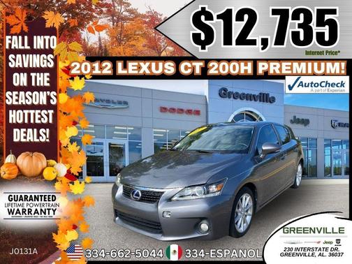 2012 Lexus CT 200h Premium