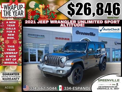 2021 Jeep Wrangler Unlimited Sport Altitude