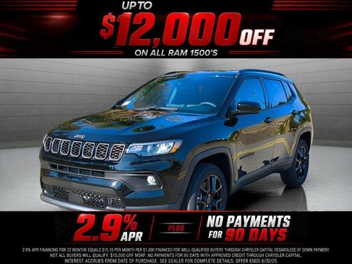 Diamond Black 2026 Jeep Compass Latitude