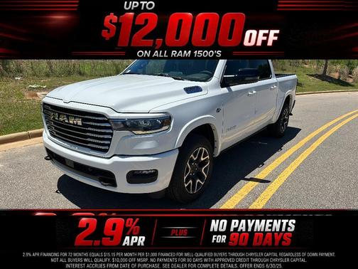 Bright White Clearcoat 2026 RAM 1500 Laramie