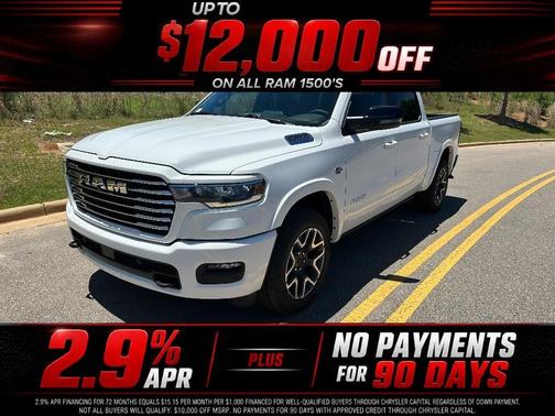 Bright White Clearcoat 2026 RAM 1500 Laramie