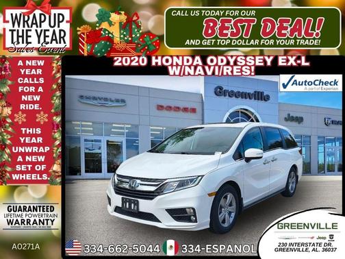 2020 Honda Odyssey EX-L w/Navigation/RES
