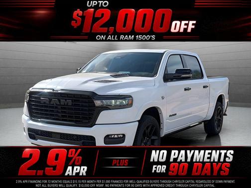 Bright White Clearcoat 2026 RAM 1500 Laramie